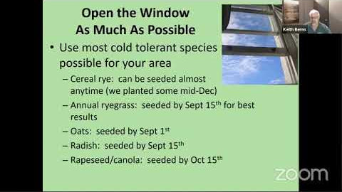Pre & Post Harvest Cover Crop Options: What Works When
